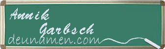 Annik Garbsch Visitenkarte